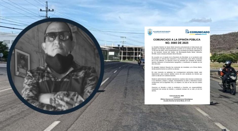 Cirdo Carbonó perdió la vida tras el accidente.