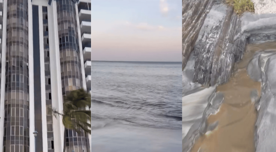 Cortesía Denuncian presunto desagüe de aguas al mar desde edificio en El Rodadero