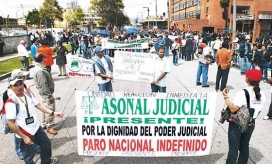 Asonal Judicial es una de las organizaciones que lidera la manifestación.