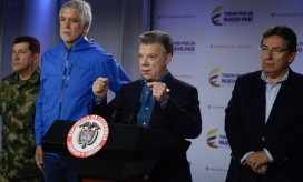 Presidencia de Colombia. El Presidente Santos entregó declaraciones después del consejo extraordinario de seguridad por el atentado al Centro Comercial Andino.