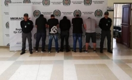 Diez ciudadanos de ese país fueron rescatados y capturaron a seis integrantes del grupo criminal.