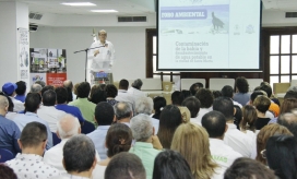 Procuraduría. El procurador Fernando Carrillo en un foro ambiental en Santa Marta.