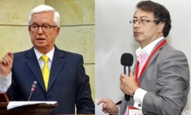  Jorge Robledo y Gustavo Petro.