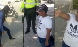 Imagen del curioso momento.