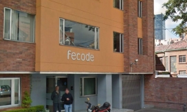 Fachada de Fecode en Bogotá.