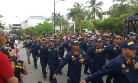 Aspecto del desfile del 20 de julio de 2017.