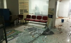 Sede de Electricaribe atacada en Plato.