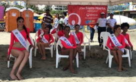 Seguimiento.co Las capitanas antes de presentar la prueba.