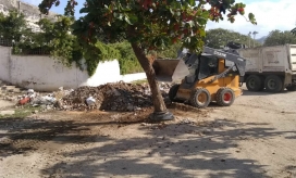 La Essmar retiró 34 toneladas de escombros a las afueras del Eduardo Santos.