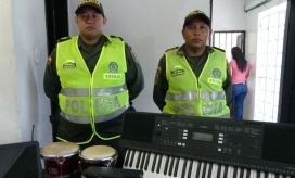 Instrumentos recuperados por la Policía.