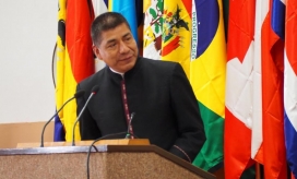 El ministro boliviano de Exteriores, Fernando Huanacuni Mamani.