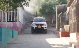 Realizan fumigación.