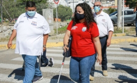 Cruce peatonal sonoro.