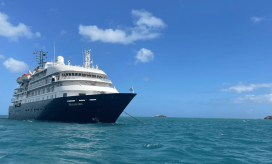 Crucero Island Sky, que zarpó de Santa Marta, llegó este domingo al Cabo de la Vela