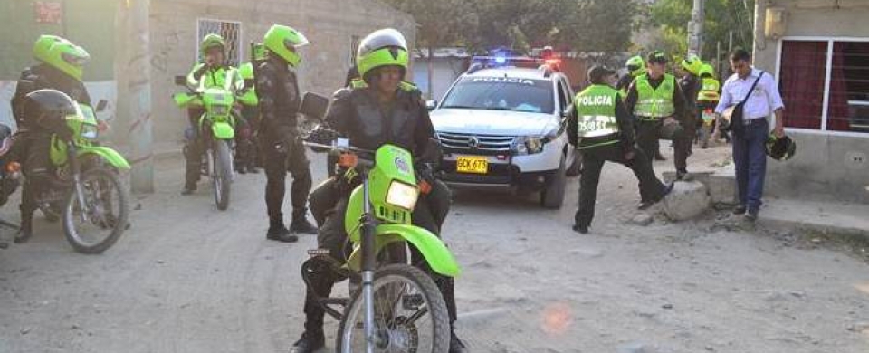 Imagen de la intervención policial