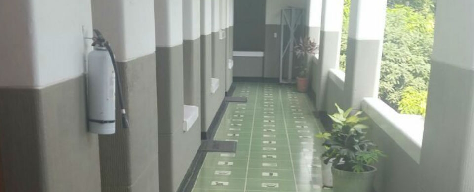 Pasillo vacío en la Gobernación del Magdalena en plena inscripción de Rosa Cotes.