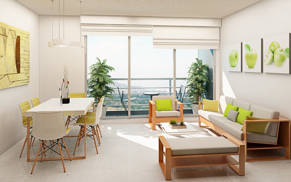Mipko Constructores Vista del interior de los apartamentos de San Lorenzo de la Sierra.