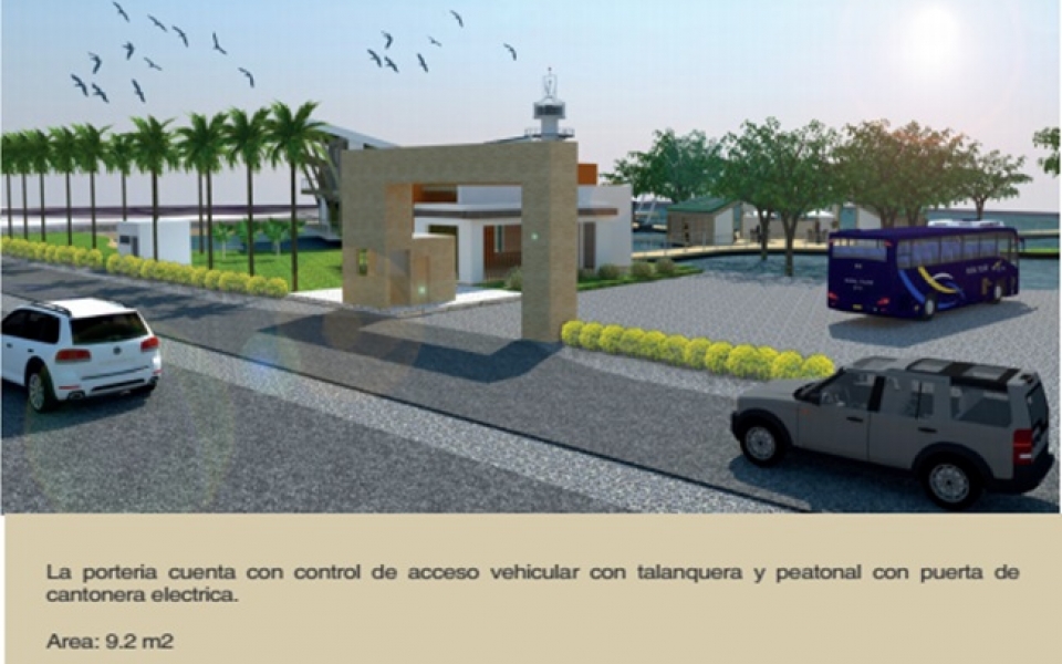 Oficina de Turismo del Departamento. Esta obra contará con portería.