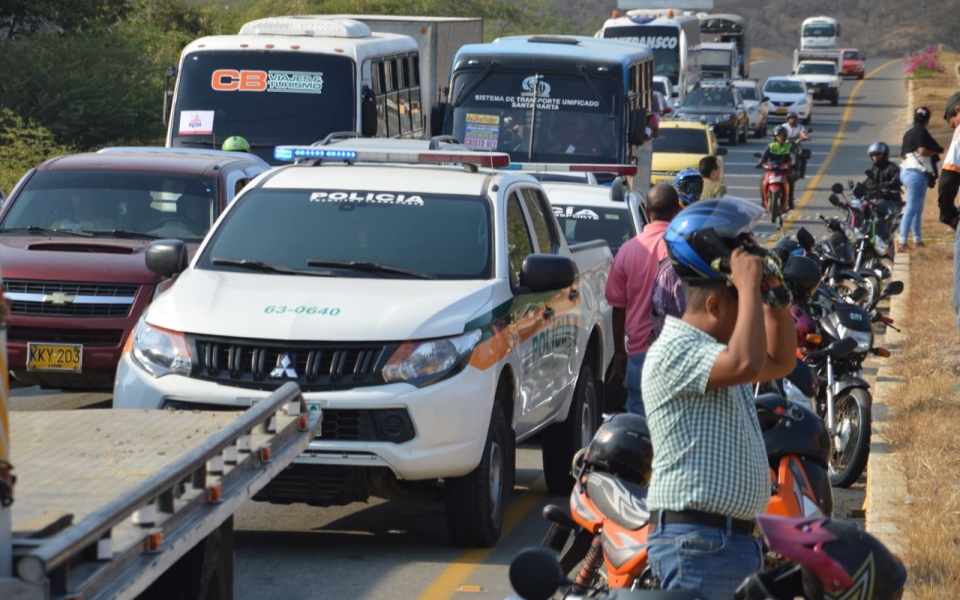 Oscar Mejía - Seguimiento.co El accidente causó congestión vehícular.