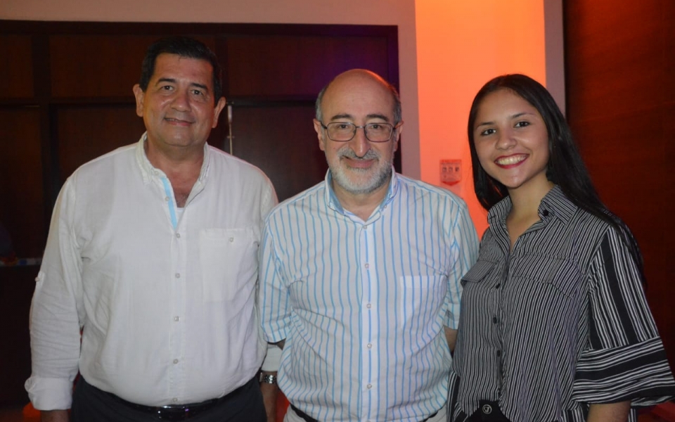 Orlando Segrera, Juan Lozano y Valentina Serrano