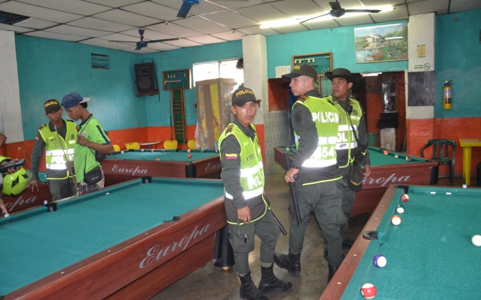 Control a establecimientos. 