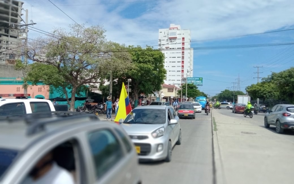 Manifestaciones pacíficas de este 21S en Santa Marta Oscar Mejía- Seguimiento.co