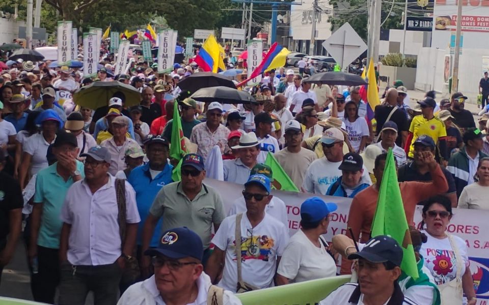 Seguimiento- Oscar Mejía Marcha en Santa Marta